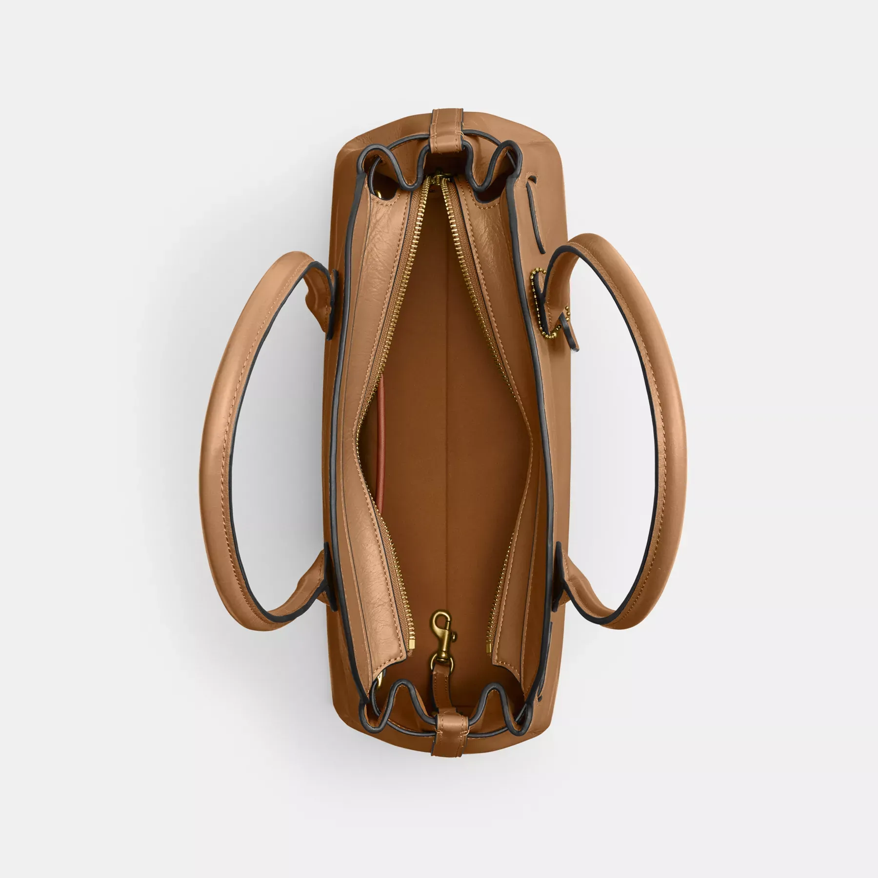 COACH Bolsa de mano Empire Carryall 34 Marrón miel COACH Bolsa de mano Empire Carryall 34 Marrón miel
