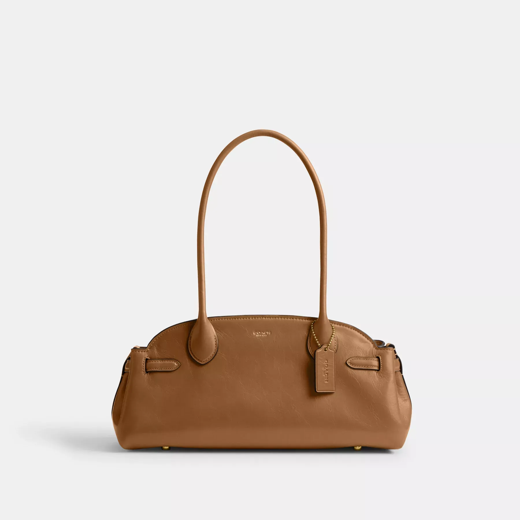 COACH Bolsa de mano Empire Carryall 34 Marrón miel