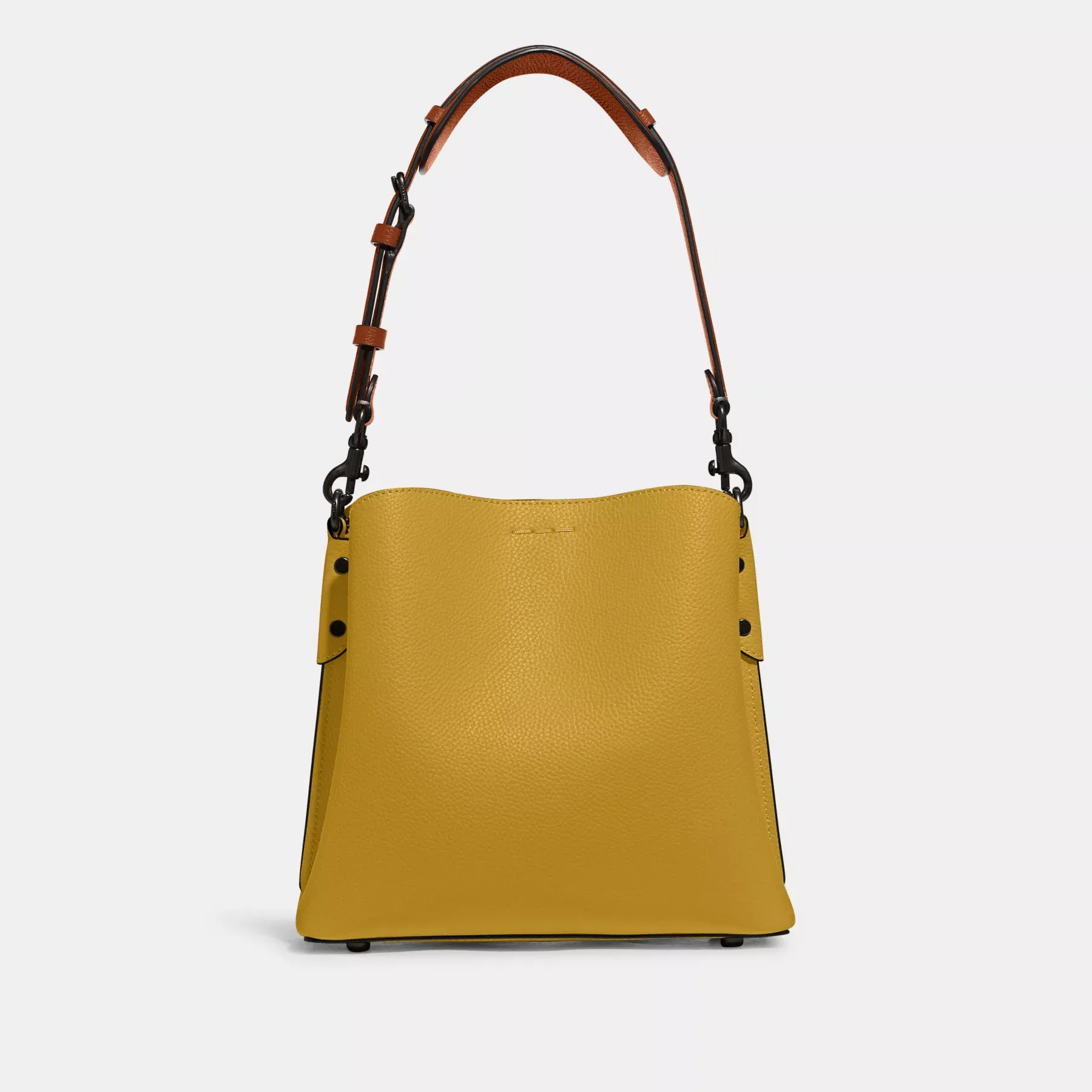 COACH Bolso tipo cubo Willow con bloques de color Lino Multi COACH Bolso tipo cubo Willow con bloques de color Lino Multi